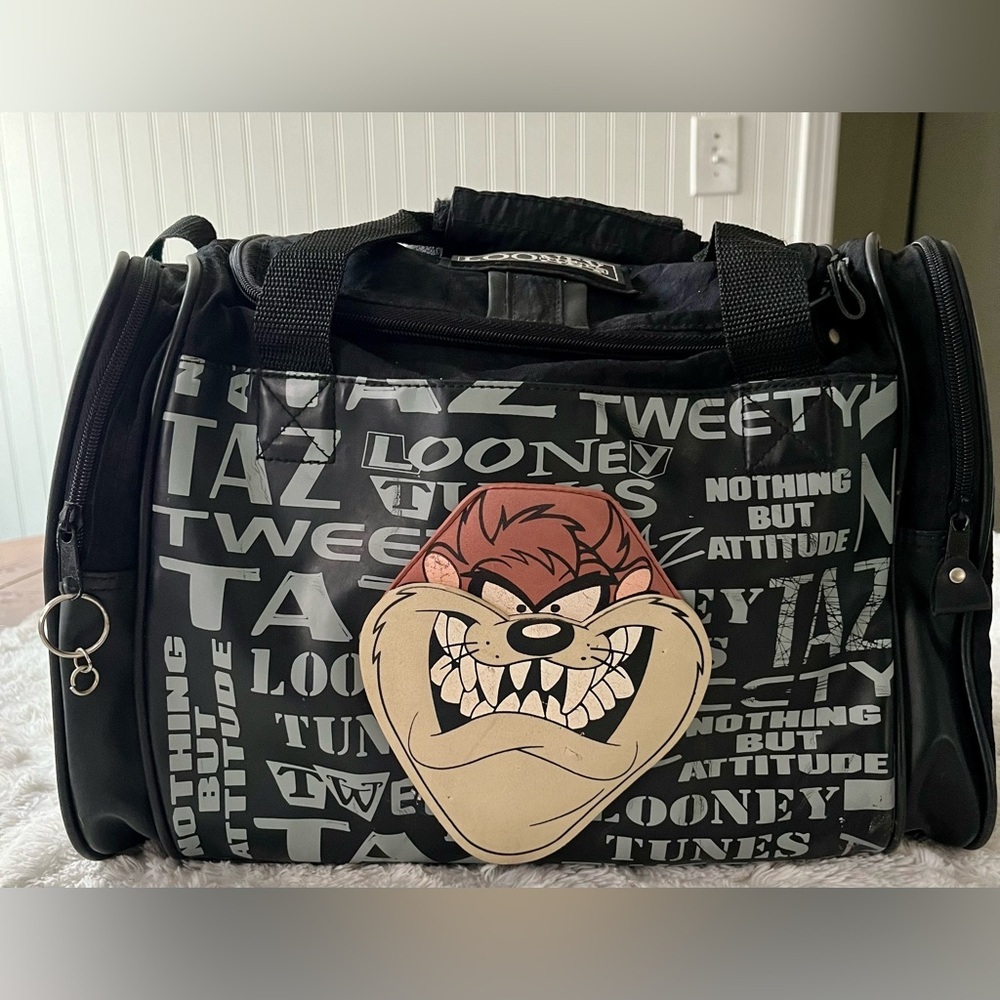 Vintage TAZ Looney Tunes Duffel Bag